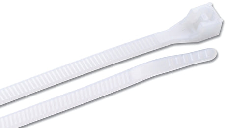 Gardner Bender 46-507N Cable Tie, 1/4 in Max Bundle Dia, Double-Lock Locking, 6/6 Nylon, Natural, 8 in L, 500/PK