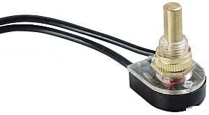 Gardner Bender GSW-25 Pushbutton Switch, 1/3/6 A, 125/250 V, SPST, Lead Wire Terminal, Plastic Housing Material