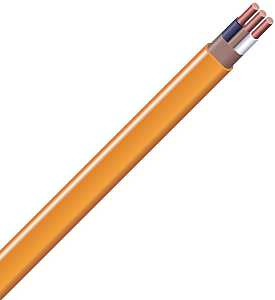 Southwire 10/2NM-WGX25 Sheathed Cable, 10 AWG Wire, 2 -Conductor, 25 ft L, Copper Conductor, PVC Insulation