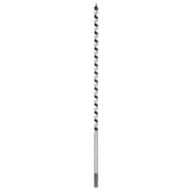 Irwin WeldTec 3043004 Auger Drill Bit, 3/8 in Dia, 17 in OAL, Twist Flute, 1-Flute, 3/8 in Dia Shank