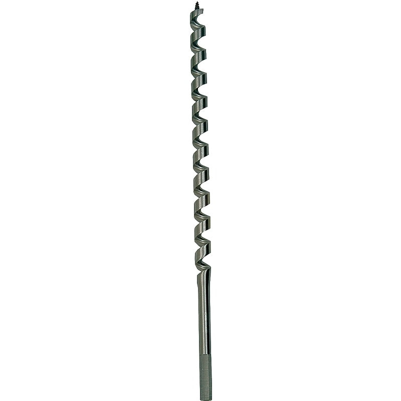 Irwin WeldTec 3043009 Auger Drill Bit, 3/4 in Dia, 17 in OAL, Twist Flute, 1-Flute, 7/16 in Dia Shank