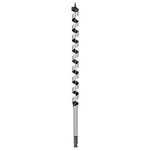 Irwin WeldTec 3043011 Auger Drill Bit, 7/8 in Dia, 17 in OAL, Twist Flute, 1-Flute, 7/16 in Dia Shank
