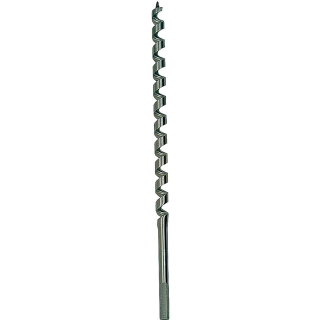 Irwin WeldTec 3043013 Auger Drill Bit, 1 in Dia, 17 in OAL, Twist Flute, 1-Flute, 7/16 in Dia Shank