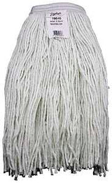 Zephyr Z-Ray 10616L Wet Mop Head, 16 oz Headband, Synthetic Yarn, White