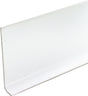 M-D 75317 Series Wall Base, 0.13 in Thick, White, 4 ft L, 4 in W, Vinyl, Pack of 18