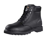 Diamondback 655SS-7.5 Work Boots, 7.5, Medium W, Black, Leather, Lace-Up, With Lining