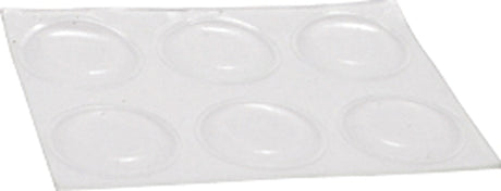 Shepherd Hardware 9965 Surface Guard Bumper Pad, 3/4 in, Round, Vinyl, Clear, Pack of 12