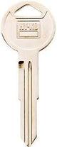 Hy-Ko 11010HD104 Automotive Key Blank, Brass, Nickel, For: Honda Vehicle Locks, HD104 Key Number, Pack of 10
