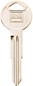 Hy-Ko 11010HD104 Automotive Key Blank, Brass, Nickel, For: Honda Vehicle Locks, HD104 Key Number, Pack of 10