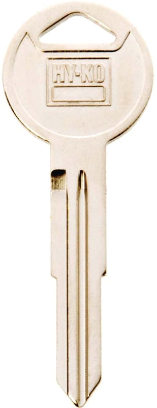 Hy-Ko 11010HD104 Automotive Key Blank, Brass, Nickel, For: Honda Vehicle Locks, HD104 Key Number, Pack of 10