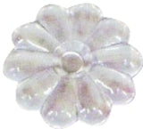 US Hardware D-140D Rosette Button, 1-1/8 in, Plastic, 100 BAG, Clear