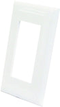 US Hardware E-122C Wallplate, Plastic, White