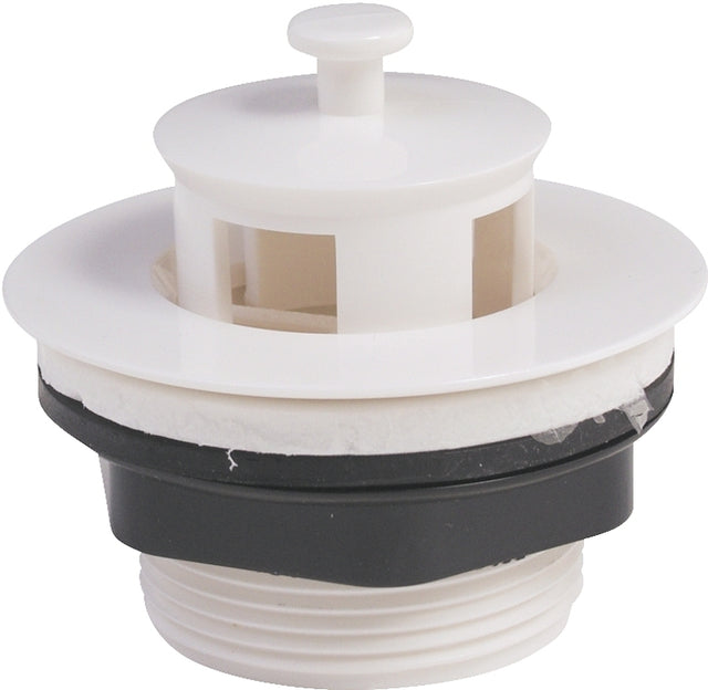 US Hardware P-1357C Bathtub Stopper, Plastic, White