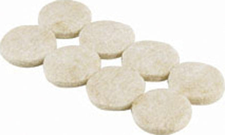 Shepherd Hardware 9976 Protective Pad, Felt Cloth, Beige, 1-1/2 in Dia, Round, Pack of 6