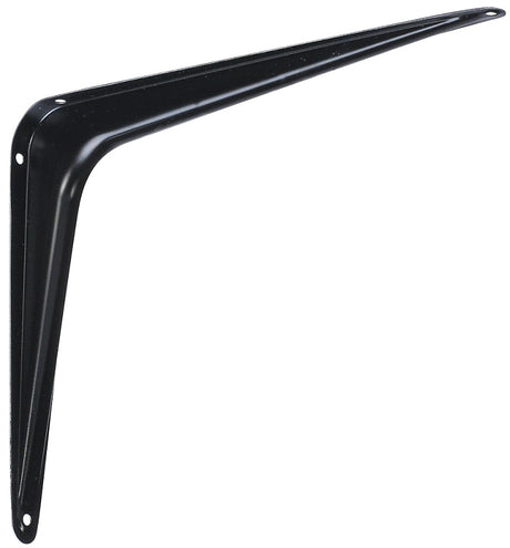 National Hardware 211BC Series N218-941 Shelf Bracket, 100 lb, 8 in L, Steel, Black