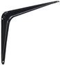 National Hardware 211BC Series N218-941 Shelf Bracket, 100 lb, 8 in L, Steel, Black