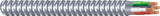 Southwire Armorlite 68583421 Armored Cable, 12 AWG Cable, 3 -Conductor, Copper Conductor, THHN/THWN Insulation