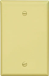 Eaton Cooper Wiring PJ13V Wallplate, 3-1/2 in L, 1/4 in W, 1 -Gang, Polycarbonate, Ivory, Box Mounting