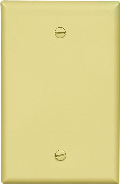 Eaton Cooper Wiring PJ13V Wallplate, 3-1/2 in L, 1/4 in W, 1 -Gang, Polycarbonate, Ivory, Box Mounting