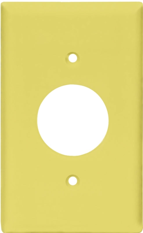 Eaton Wiring Devices PJ7V Series Wallplate, Mid-Size, 4-1/2 in L, 2-3/4 in W, 1-Gang, Polycarbonate, Ivory, High-Gloss, Pack of 25