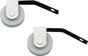 Prime-Line B 609 Roller Assembly, 1 in Dia Roller, 1/4 in W Roller, Nylon/Steel, White, 2-Roller