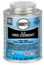 Harvey A-6 Series 18510-24 Medium-Bodied Cement, 8 oz Can, Liquid, Black