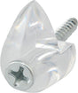 OOK 53203 Mirror Clip Set, 1/4 in L Dimensions, 20 lb, Plastic, Clear, Wall, 4/PK, Pack of 12