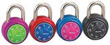 Master Lock 1530DCM Padlock, 9/32 in Dia Shackle, 3/4 in H Shackle, Steel Shackle, Steel Body, Anodized Aluminum, Pack of 4