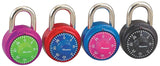 Master Lock 1530DCM Padlock, 9/32 in Dia Shackle, 3/4 in H Shackle, Steel Shackle, Steel Body, Anodized Aluminum, Pack of 4