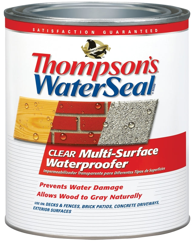 Thompson's WaterSeal TH.024104-14 Multi-Surface Waterproofing Stain, Clear, 1 qt Can
