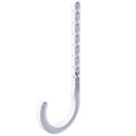 B & K P02-150HC Drain J-Hook, 1-1/2 in Opening, ABS, Pack of 20