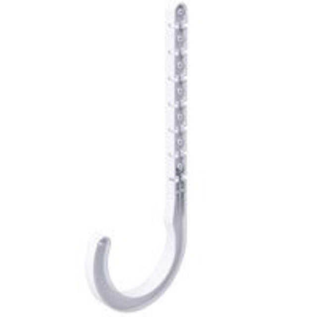 B & K P02-150HC Drain J-Hook, 1-1/2 in Opening, ABS, Pack of 20