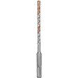 DEWALT DW5417 Hammer Drill Bit, 1/4 in Dia, 6 in OAL, Helix Flute, 4-Flute, 1/4 in Dia Shank, SDS Plus Shank