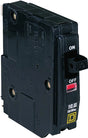 Square D QO QO115CP Circuit Breaker, Mini, 15 A, 1 -Pole, 120/240 VAC, 48 VDC, Fixed Trip, Flush Mounting