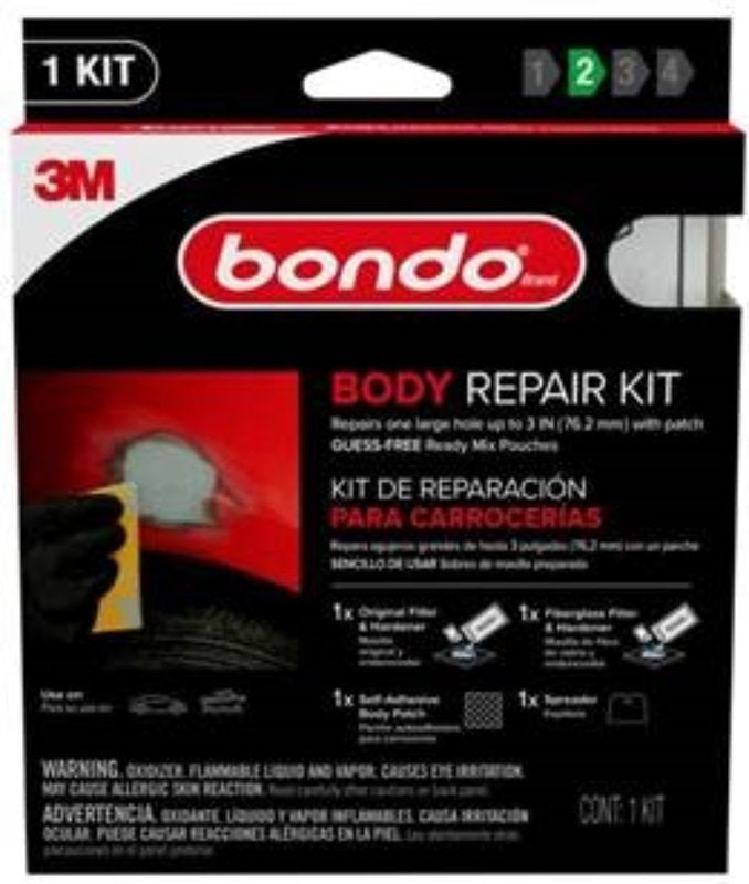 Bondo BRKIT-2PK-ES Body Repair Kit, 2 oz Pouch, Paste