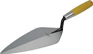 Marshalltown 33 11 Brick Trowel, 11 in L Blade, 4-7/8 in W Blade, Steel Blade, Wood Handle