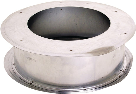 AmeriVent 3EWT Series Wall Thimble, 3-9/16 in ID x 3-1/16 L Dimensions, 0.018 ga, Galvanized Steel