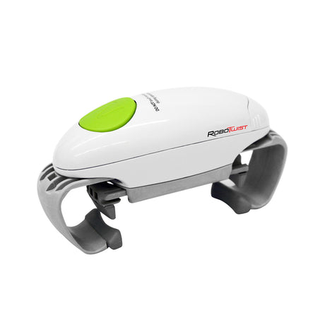 RoboTwist As Seen On TV White ABS Battery Operated Bottle/Jar Opener