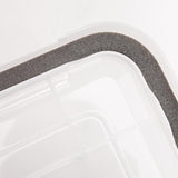 IRIS WEATHERPRO 19 qt Clear Storage Tote 7.88 in. H X 11.75 in. W X 17.5 in. D Stackable, Pack of 6