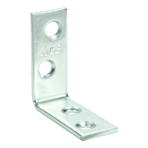 Ace 1-1/2 in. H X 1.25 in. W X 1-1/2 in. D Zinc Inside L Corner Brace, Pack of 25