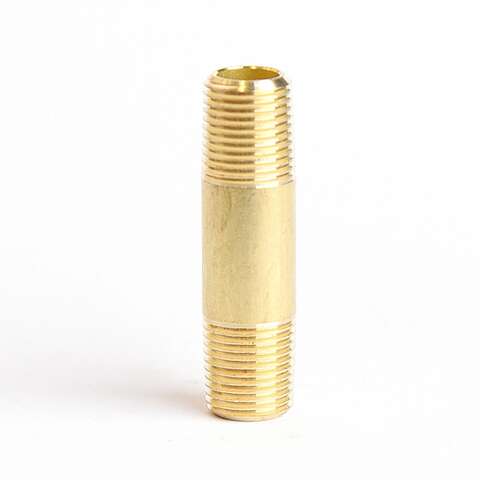 ATC 1/8 in. MPT X 1/8 in. D MPT Red Brass Nipple 1-1/2 in. L, Pack of 5