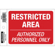 HILLMAN English Red Do Not Enter Decal 4 in. H X 6 in. W, Pack of 6