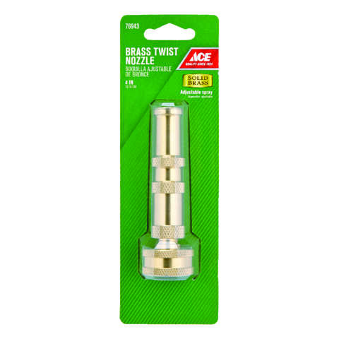 Ace Adjustable Jet Stream Brass Hose Nozzle