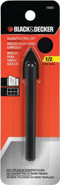 Black+Decker 16905 Drill Bit, 1/2 in Dia, 3-7/8 in OAL, 1/2 in Dia Shank