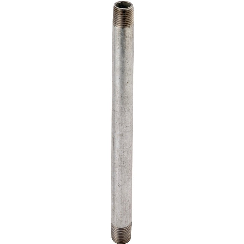 ProSource 11/2X2G Pipe Nipple, 1-1/2 in, Threaded, Steel, 2 in L