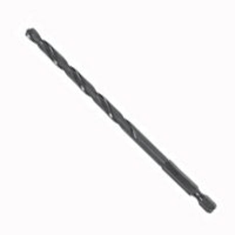 Irwin 4935635 Jobber Drill Bit, 7/64 in Dia, 3-7/16 in OAL, Spiral Flute, 1/4 in Dia Shank, Hex Shank