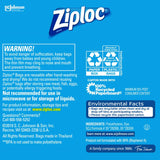 Ziploc Clear Snack Bag 90 pk, Pack of 12