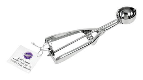 Wilton Silver Stainless Steel Cookie Scoop 0.66 oz, Pack of 6