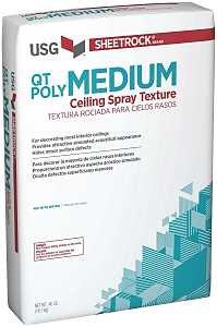 USG 540795060 Ceiling Spray Texture, Powder, Slight Acrylic, Gray/Off-White, 40 lb Bag