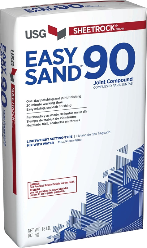 USG Easy Sand 384211120 Joint Compound, Powder, Natural, 18 lb